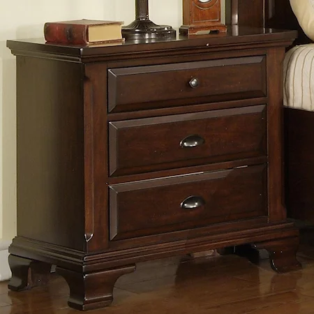 Nightstand with 3 Drawers